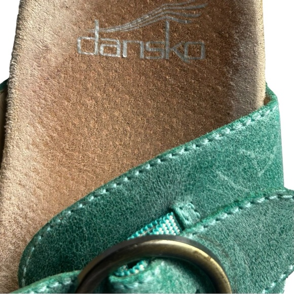 Dansko seafoam green open clogs Sz 37 (US 6) - Picture 4 of 6